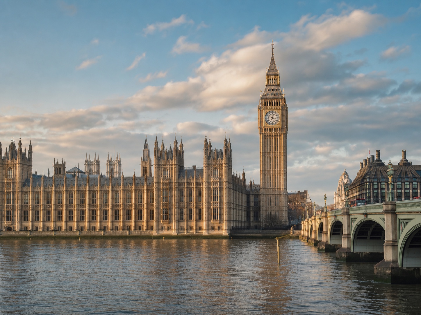 英国伦敦威斯敏斯特宫与大本钟